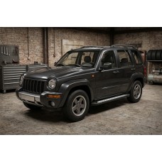Бокові пороги Vision New Black (2 шт., Алюміній) для Jeep Cherokee/Liberty 2002-2007 рр