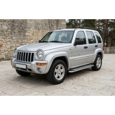 Бокові пороги Maydos V2 (2 шт., Алюміній) для Jeep Cherokee/Liberty 2002-2007 рр