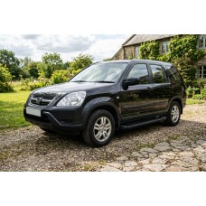 Бокові пороги Allmond Black (2 шт., Алюміній) для Honda CRV 2001-2006 рр