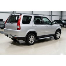Бокові пороги Allmond Grey (2 шт., Алюміній) для Honda CRV 2001-2006 рр