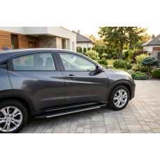 Боковые Подножки Bosphore Grey (2 шт., Алюминий) для Honda HR-V 2014-2021 гг