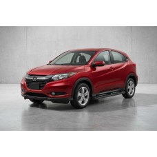 Боковые Подножки Allmond Black (2 шт., Алюминий) для Honda HR-V 2014-2021 гг