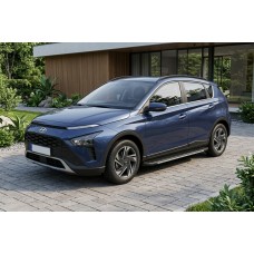 Боковые Подножки Bosphore Grey (2 шт., Алюминий) для Hyundai Bayon 2021- гг