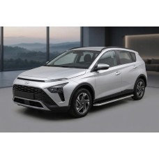 Бокові пороги Maydos V1 (2 шт., Алюміній) для Hyundai Bayon 2021- рр