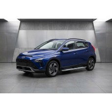 Боковые Подножки Mevsim Grey (2 шт., Алюминий) для Hyundai Bayon 2021- гг