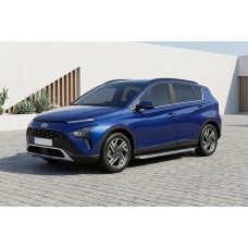 Бокові пороги BlackLine (2 шт., Алюміній) для Hyundai Bayon 2021- рр