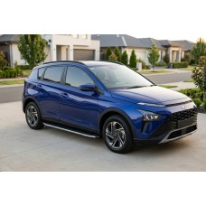 Бокові пороги Fullmond (2 шт., Алюміній) для Hyundai Bayon 2021- рр