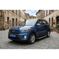Бокові пороги Duru (2 шт., Алюміній) для Hyundai Creta 2014-2020 рр