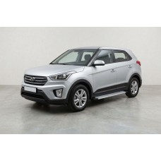 Бокові пороги Maya V2 (2 шт., Алюміній) для Hyundai Creta 2014-2020 рр