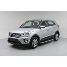 Бокові пороги Maydos V1 (2 шт., Алюміній) для Hyundai Creta 2014-2020 рр