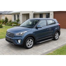 Бокові пороги RedLine (2 шт., Алюміній) для Hyundai Creta 2014-2020 рр