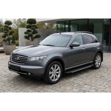 Бокові пороги Bosphore Grey (2 шт., Алюміній) для Infiniti FX 2003-2008 рр