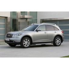 Бокові пороги Duru (2 шт., Алюміній) для Infiniti FX 2003-2008 рр