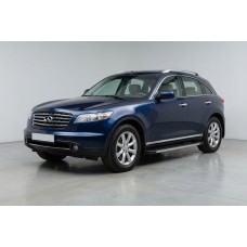 Бокові пороги Maya V1 (2 шт., Алюміній) для Infiniti FX 2003-2008 рр