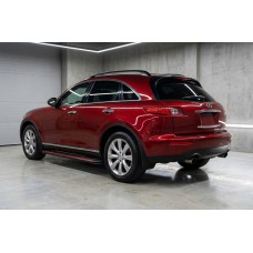 Бокові пороги Maya Red (2 шт., Алюміній) для Infiniti FX 2003-2008 рр