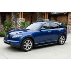 Бокові пороги Maya Blue (2 шт., Алюміній) для Infiniti FX 2003-2008 рр