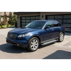 Бокові пороги Rainbow (2 шт., Алюміній) для Infiniti FX 2003-2008 рр