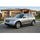 Боковые Подножки Allmond Black (2 шт., Алюминий) для Infiniti FX 2003-2008 гг