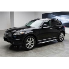 Бокові пороги Line (2 шт., Алюміній) для Infiniti FX 2003-2008 рр