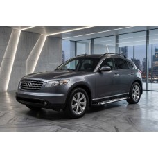 Бокові пороги Sunrise (2 шт., Алюміній) для Infiniti FX 2003-2008 рр