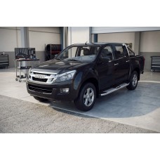 Боковые Подножки Mevsim Grey (2 шт., Алюминий) для Isuzu D-Max 2011-2019 гг