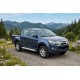 Боковые пороги Allmond Grey (2 шт., алюминий) для Isuzu D-Max 2011-2019 гг