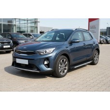Бокові пороги Maya V1 (2 шт., Алюміній) для Kia Stonic 2017- рр