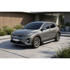 Бокові пороги Maya V2 (2 шт., Алюміній) для Kia Stonic 2017- рр