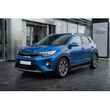 Бокові пороги Maya Blue (2 шт., Алюміній) для Kia Stonic 2017- рр