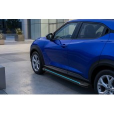 Бокові пороги Maya Blue (2 шт., Алюміній) для Nissan Juke 2020- рр