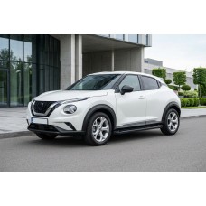 Бокові пороги Allmond Black (2 шт., Алюміній) для Nissan Juke 2020- рр