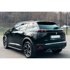 Боковые Подножки Bosphore Grey (2 шт., Алюминий) для Peugeot 2008 2019- гг