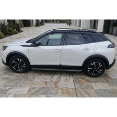Бокові пороги Bosphore Black (2 шт., Алюміній) для Peugeot 2008 2019- рр