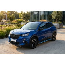 Боковые Подножки Maya Blue (2 шт., Алюминий) для Peugeot 2008 2019- гг
