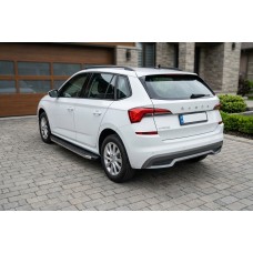 Бокові пороги BlackLine (2 шт., Алюміній) для Skoda Kamiq 2019- рр