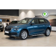 Бокові пороги Sunrise (2 шт., Алюміній) для Skoda Kamiq 2019- рр