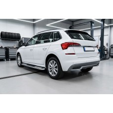 Бокові пороги Tayga V2 (2 шт., Алюміній) для Skoda Kamiq 2019- рр