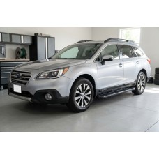 Бокові пороги Bosphore Black (2 шт., Алюміній) для Subaru Outback 2014-2019 рр