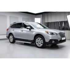 Бокові пороги Maya V2 (2 шт., Алюміній) для Subaru Outback 2014-2019 рр