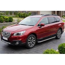 Бокові пороги Maydos V1 (2 шт., Алюміній) для Subaru Outback 2014-2019 рр