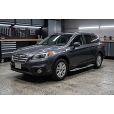 Бокові пороги Tayga V2 (2 шт., Алюміній) для Subaru Outback 2014-2019 рр