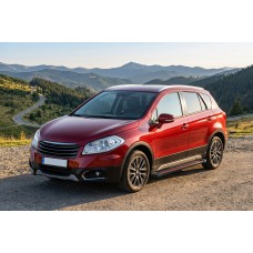 Боковые Подножки Maya Red (2 шт., Алюминий) для Suzuki SX4 S-Cross 2013-2016 гг