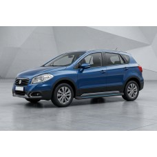 Боковые Подножки Maya Blue (2 шт., Алюминий) для Suzuki SX4 S-Cross 2013-2016 гг
