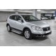 Боковые Подножки Vision New Grey (2 шт., Алюминий) для Suzuki SX4 S-Cross 2013-2016 гг