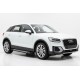Боковые пороги Allmond Grey (2 шт., алюминий) для Ауди Q2 2016- гг