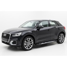 Бокові пороги Sunrise (2 шт., Алюміній) для Ауди Q2 2016- рр