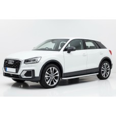 Боковые Подножки Tayga Grey (2 шт., Алюминий) для Ауди Q2 2016- гг