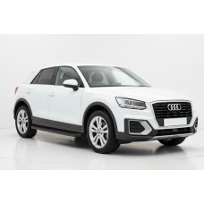 Боковые Подножки Tayga Black (2 шт., Алюминий) для Ауди Q2 2016- гг