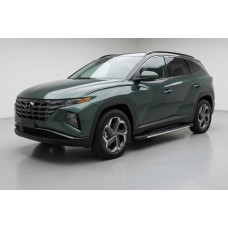 Бокові пороги Bosphore Grey (2 шт., Алюміній) для Hyundai Tucson NX4 2021- рр