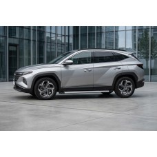 Бокові пороги Maya V2 (2 шт., Алюміній) для Hyundai Tucson NX4 2021- рр